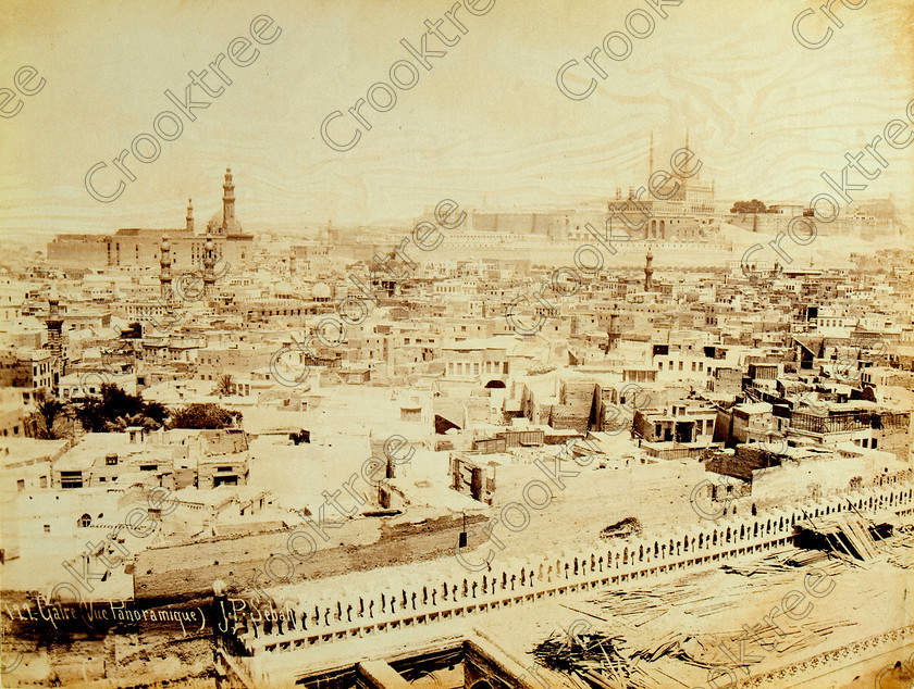 JP Sebah Cairo Panorama 8420VQJHP 
 Cairo City Panorama Citadel Mohammed Ali Mosque Egypt Albumen Print Sebah Photo recorded on a poor quality albumen print by the Turkish photographer J.P.Sebah around 1890-1900. 
 Keywords: Egypt, Egyptian, River Nile, Cairo, city, Citadel, fortress, buildings, landscape, panorama, Mosques, Alabaster, Mohammed Ali, JP Sebah, Turkish, photographer, albumen, creased, print, old, copy