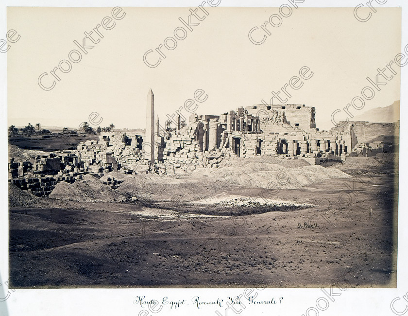 Beato Karnak Temple 33JHP05 
 Karnak Temple Pylon Hypostyle Hall Obelisks Beato Old Photograph Albumen Victorian Print viewed from the east and located on East Bank of River Nile at Luxor photographed by Antonio Beato, a Victorian photographer around 1890 and this copy is taken from his album called The Nile 1872. 
 Keywords: Egypt, Luxor, Thebes, River Nile, East Bank, Karnak Temple, landscape, obelisks, hypostyle hall, pylon, east, aspect, columns, ancient, history, archaeology, ancient, Egyptian, Egyptology, Antonio Beato, Victorian, 1890, photographer, albumen, copy, print