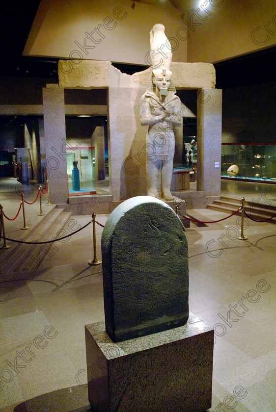 Aswan Nubian Museum Centrepiece EG052931JHP 
 Aswan Egyptian Nubian Museum main central area dominated by Ramses 11 Statue and giving a sense of the modern style of this building whose foundations were laid in 1986, opened in 1997 and organised through UNESCO. Very low artificial light makes general photography difficult as well as affecting accurate colour balance. This now appears to be the only museum in Egypt where photography is still allowed although it is not easy as the ambient lighting is extremely subdued for conservation reasons. 
 Keywords: Egypt, Egyptian, Aswan, Nubian, Nubia, Museum, exhibit, inside, interior, ancient, centepiece, central, overview, upright
